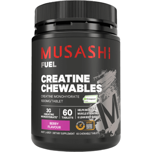 Musashi Fuel Creatine Chewables Berry Flavour Tablets