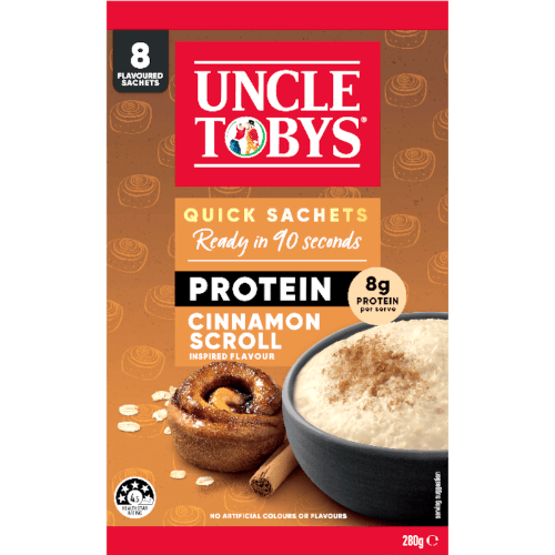 Uncle Tobys Protein Cinnamon Scroll Breakfast Cereal