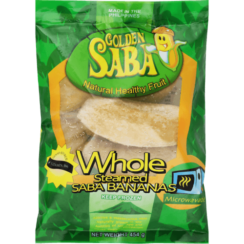 Golden Saba Whole Steamed Saba Bananas