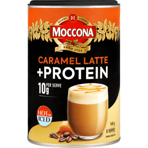 Moccona Caramel Latte + Protein Instant Coffee Mix