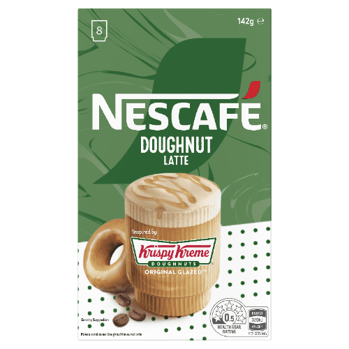 Nescafe Krispy Kreme Original Glazed Doughnut Latte Coffee Sachets