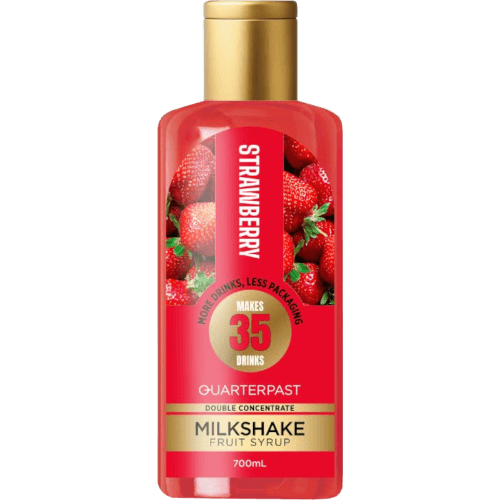 Quarterpast Strawberry Milkshake Fruit Syrup
