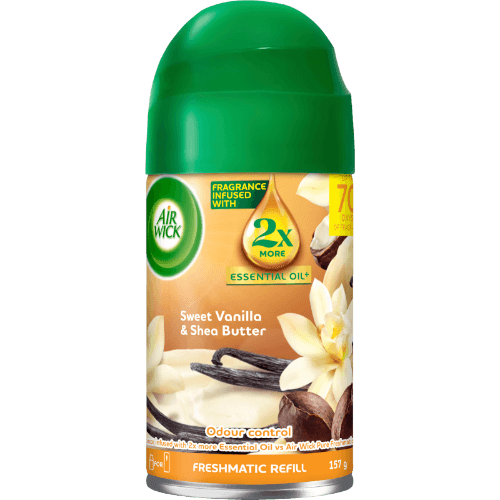 Air Wick Freshmatic Essential Oil Sweet Vanilla & Shea Butter Air Freshener Refill