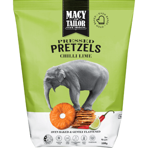 Macy and Tailor Chilli Lime Pressed Pretzels