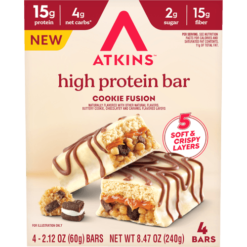 Atkins Cookie Fusion High Protein Bar
