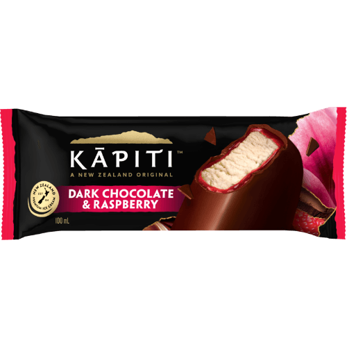 Kapiti Dark Chocolate & Raspberry Ice Cream