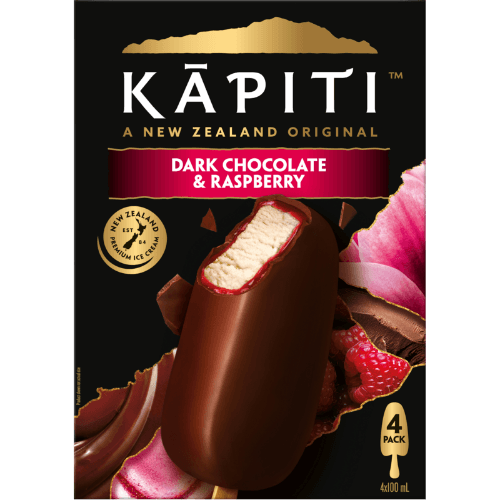 Kapiti Dark Chocolate & Raspberry Ice Cream