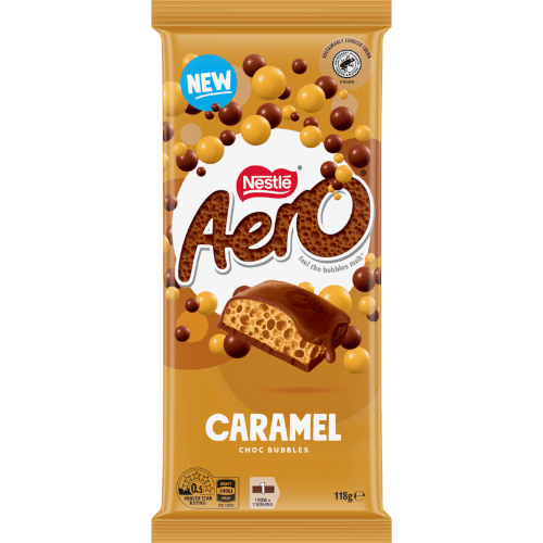 Nestle Aero Aero Caramel Chocolate Block