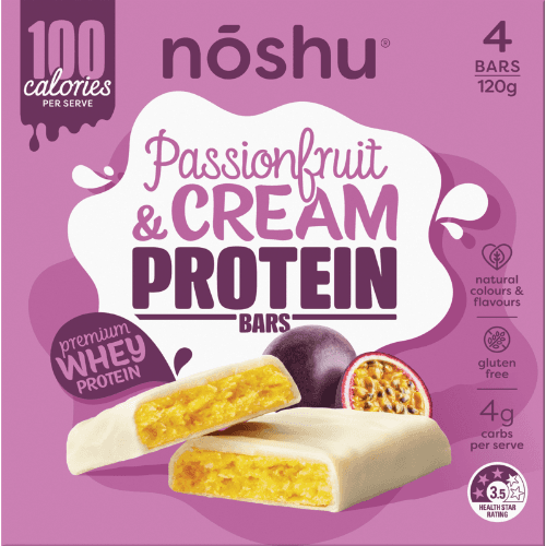 Noshu Passionfruit & Cream Protein Bars