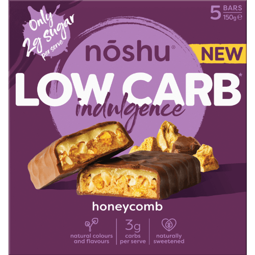 Noshu Honeycomb Low Carb Indulgence Bars