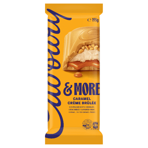 Cadbury & More Caramel Creme Brulee Chocolate Block