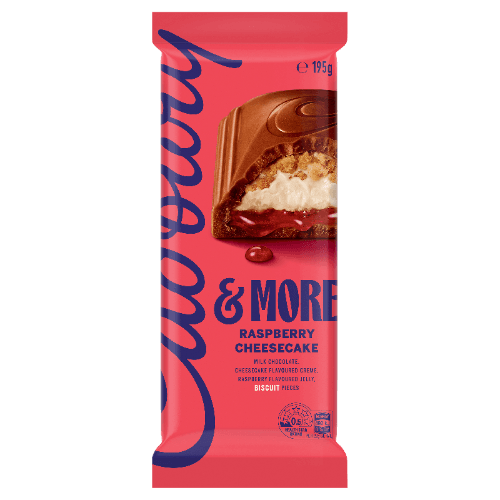 Cadbury & More Raspberry Cheesecake Chocolate Block