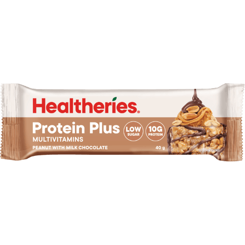 Healtheries Protein Plus Peanut With Milk Chocolate Bar