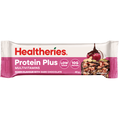 Healtheries Protein Plus Berry Flavour With Dark Chocolate Bar
