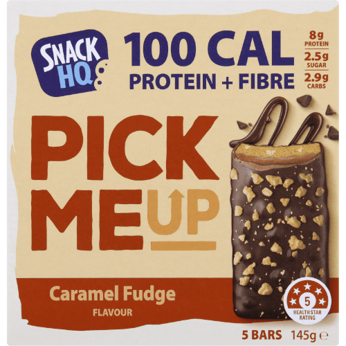 Snack HQ Pick Me Up Caramel Fudge Flavour Snack Bars