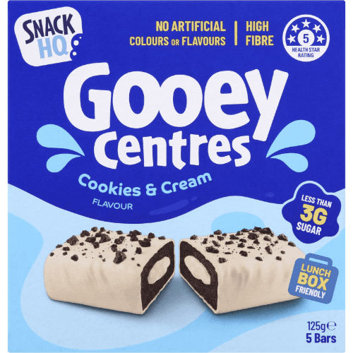 Snack HQ Gooey Centres Cookies & Cream Snack Bars