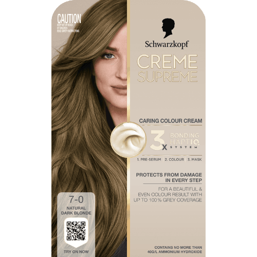 Schwarzkopf Creme Supreme Natural Dark Blonde 7-0 Hair Colour