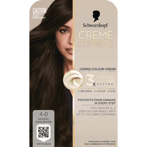 Schwarzkopf Creme Supreme Natural Dark Brown 4-0 Hair Colour