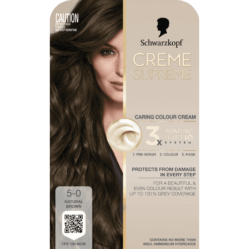 Schwarzkopf Creme Supreme Natural Brown 5-0 Hair Colour