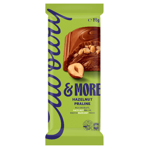 Cadbury & More Hazelnut Praline Chocolate Block