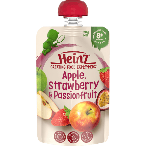 Heinz Apple Strawberry & Passionfruit 8+ Months Pureed