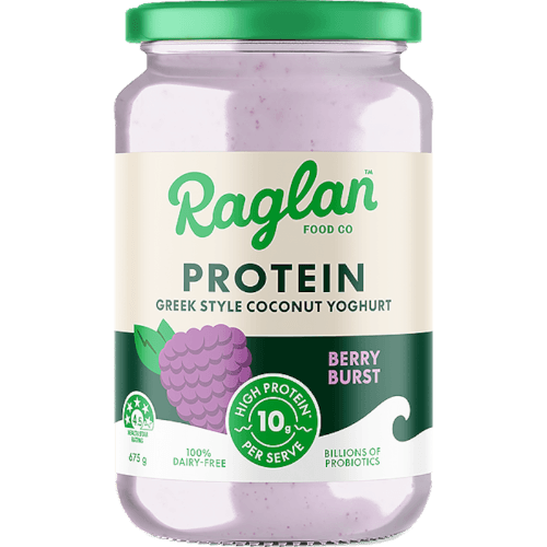 Raglan Coconut Yoghurt Protein Berry Burst Greek Style Coconut Yoghurt