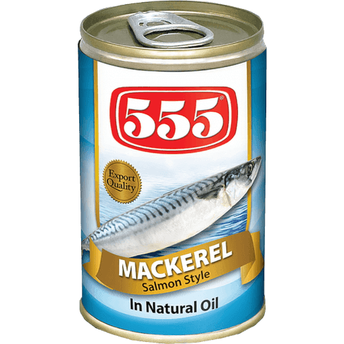 555 Mackerel In Natural Oil Canned Fish