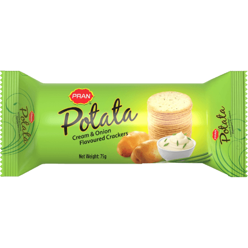 Pran Potata Cream & Onion Flavoured Crackers