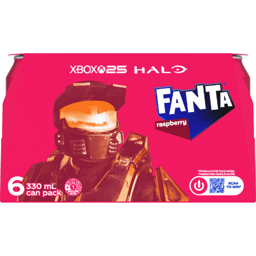 Fanta Raspberry Soft Drink Cans