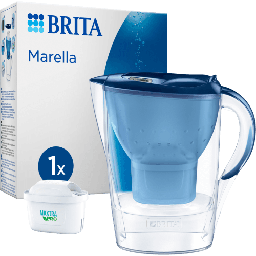 Brita 2.4l Blue Water Filter Jug Marella