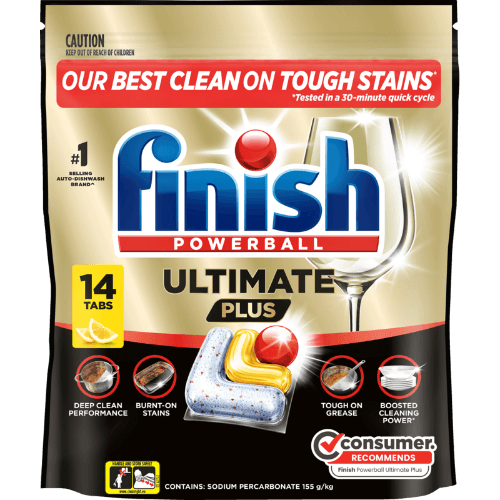 Finish Ultimate Plus Lemon Dishwasher Tablets