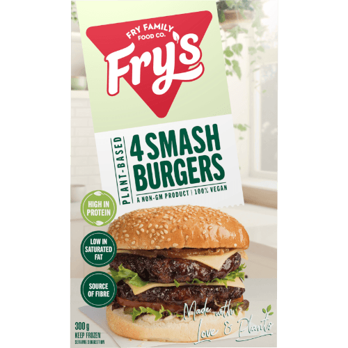 Fry's Plant-Based Meat Alternative Smash Burgers