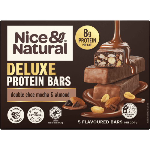 Nice & Natural Double Choc Mocha & Almond Deluxe Protein Bars