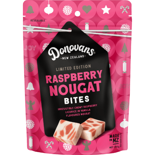 Donovans Raspberry Nougat Bites