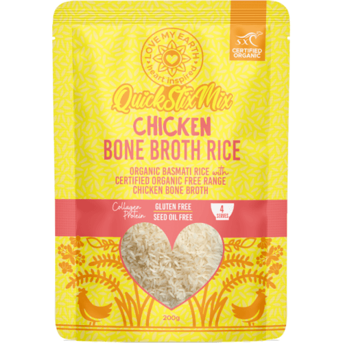 Love My Earth Quick Stix Mix Chicken Bone Broth Rice