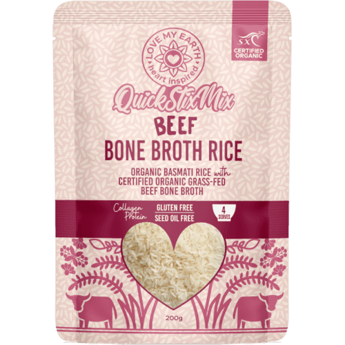 Love My Earth Quick Stix Mix Beef Bone Broth Rice