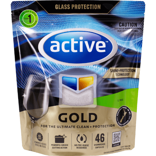 Active Gold Lime Glass Protection Auto Dishwash Capsules
