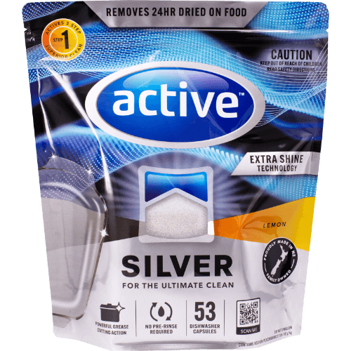 Active Silver Lemon Auto Dishwash Capsules