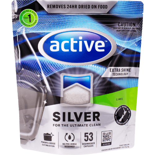 Active Silver Lime Auto Dishwash Capsules