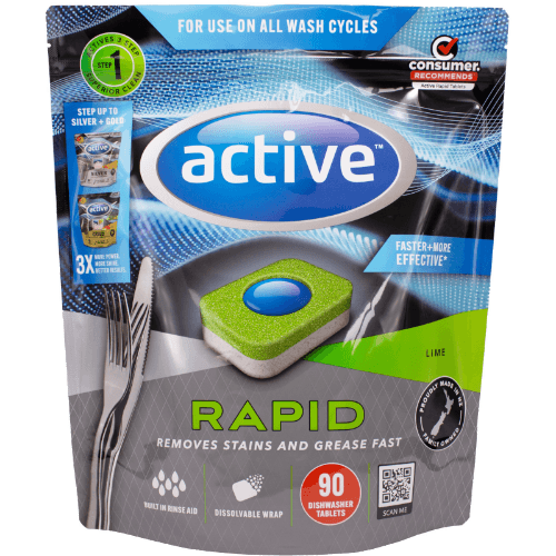 Active Rapid Lime Dishwash Tablets