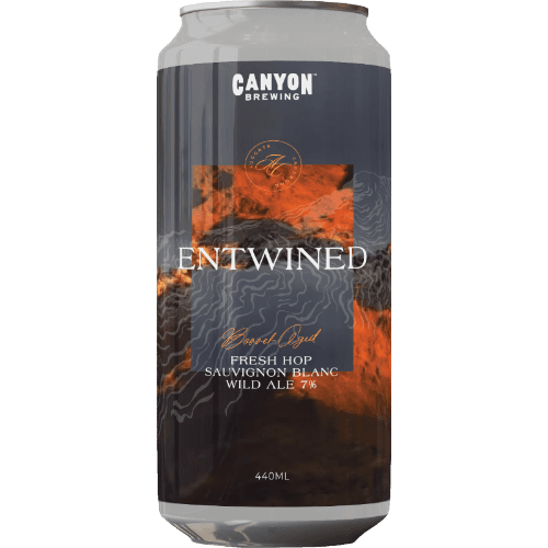 Canyon Brewing Entwined Barrel Aged Fresh Hop Sauvignon Blanc Wild Ale