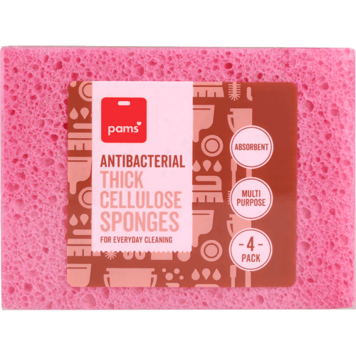 Pams Antibacterial Thick Cellulose Sponges