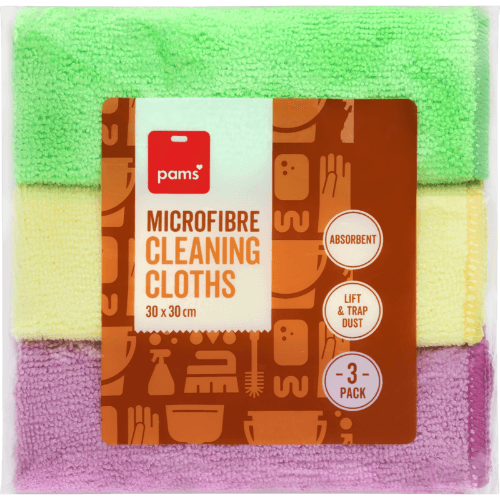 Pams Microfibre Cleaning Cloths