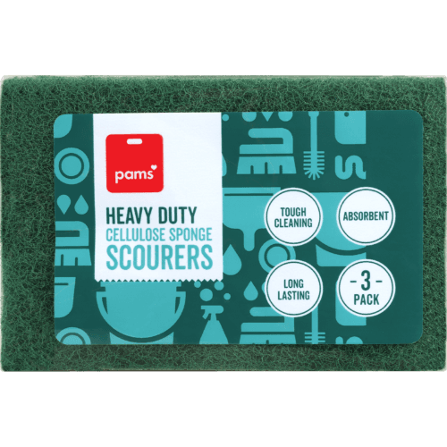 Pams Heavy Duty Cellulose Sponge Scourers