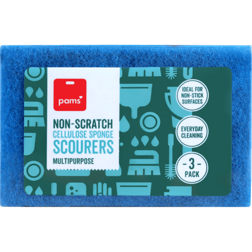 Pams Non Scratch Cellulose Sponge Scourers