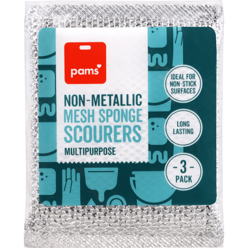 Pams Non Metallic Mesh Sponge Scourers