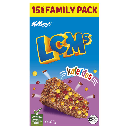 Kellogg's LCMs Kaleidos Rice Bubble Bars