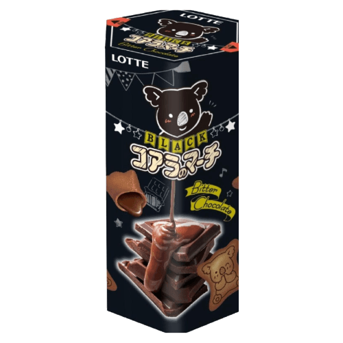 Lotte Koala's Black Bitter Chocolate Biscuits