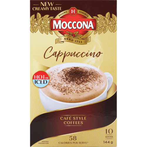 Moccona Cappuccino Coffee Sachets