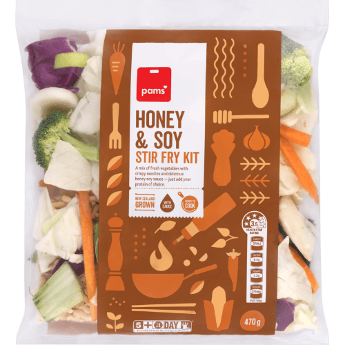 Pams Honey & Soy Stir Fry Kit